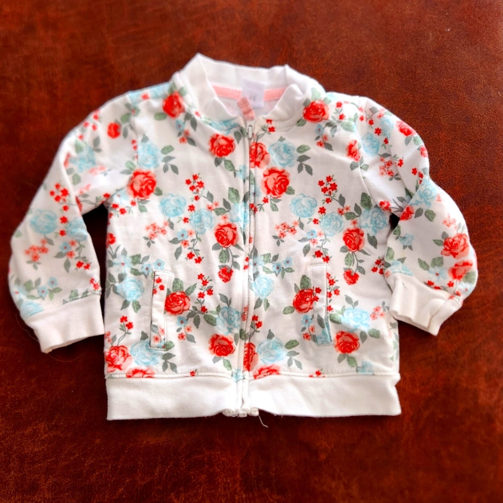 Carter's Girl's Floral Bomber Jacket